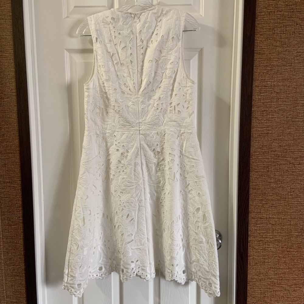 NWT Theory Jemion E White embroidered Eyelet Dress - Picture 2 of 8